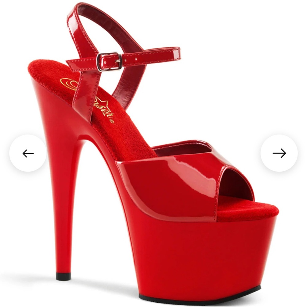 Red Pleaser Adore-709 Pole Heels